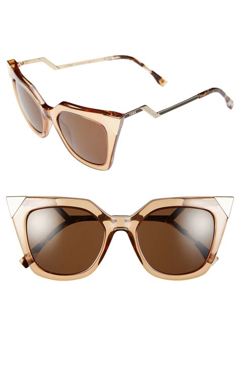 Shop Fendi 52MM Cat Eye Sunglasses .